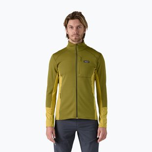 Férfi Patagonia R1 hibrid fleece pulóver graze zöld