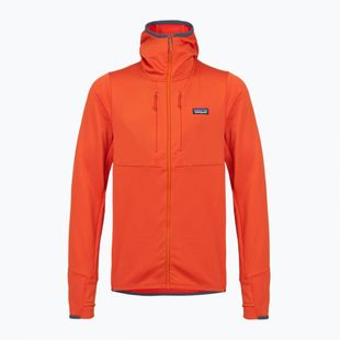 Férfi Patagonia R1 Thermal Full Zip Hoody trekking pulóver pollinator narancssárga