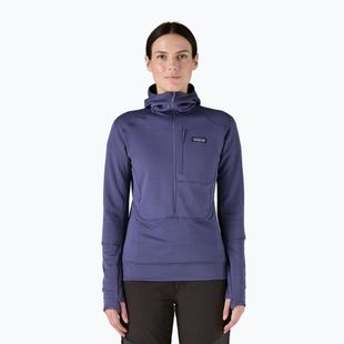 Női softshell dzseki Patagonia R1 Hybrid Pullover Hoody solstice lila
