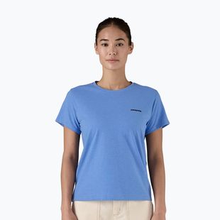 Női Patagonia P-6 Logo Responsibili-Tee bőséges kék