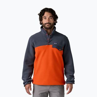 Patagonia férfi trekking pulóver LW Synch Snap-T P/O pollinator narancssárga