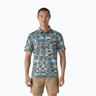 Patagonia férfi Go To fecskefarok geo/still kék ing