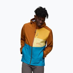 Férfi Cotopaxi Impermeo 3L kapucnis Shell sienna/lake esőkabát