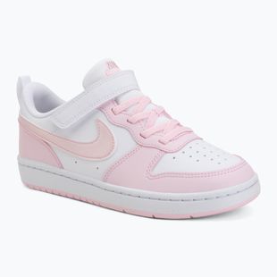 Gyerekcipők Nike Court Borough Low Recraft white/pink foam