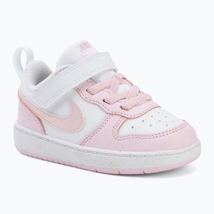 Gyermekcipő Nike Court Borough Low Recraft white/pink foam