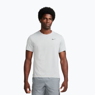 Férfi futópóló Nike Miler Dri-Fit UV grey fog/particle grey