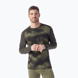 Férfi thermo hosszú ujjú felső Smartwool Merino 250 Baselayer Crew Boxed north woods foggy pines
