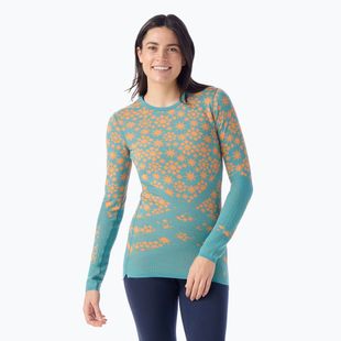 Női termoaktív pulóver Smartwool Intraknit Thermal Merino Base Layer Pattern Crew cascade