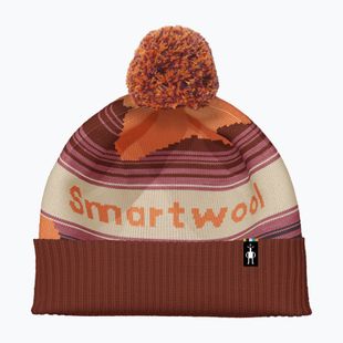 Téli sapka Smartwool Knit Winter Pattern POM apricot