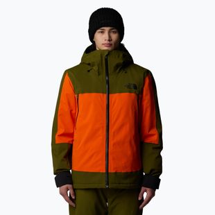 Férfi sídzseki The North Face Mount Bre orange/forest olive