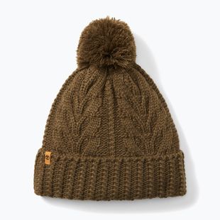 Női téli sapka Timberland Cable Premium Pom Beanie leaf green