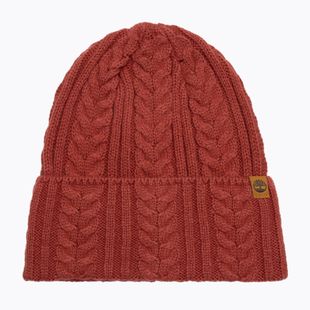 Női téli sapka Timberland Cable Beanie garnet rose