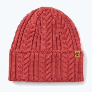 Női téli sapka Timberland Cable Beanie garnet rose