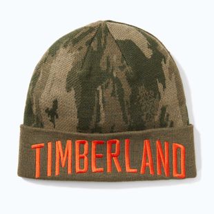 Férfi téli sapka Timberland Camo Jacquard Hat leaf green