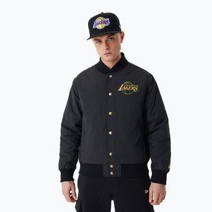 Férfi New Era NBA Script BP Bomber Los Angeles Lakers kabát fekete