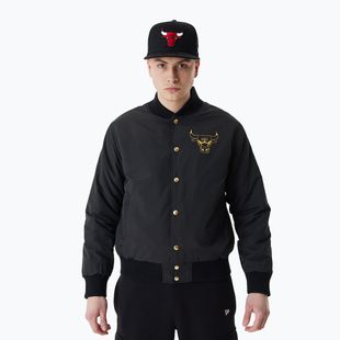 Férfi New Era NBA Script BP Bomber Chicago Bulls dzseki fekete