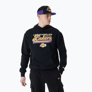 Férfi New Era NBA NBA Graphic OS Hoody Los Angeles Lakers pulóver fekete