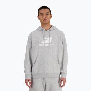 Férfi melegítőfelső New Balance Stacked Logo French Terry Hoodie athletic grey