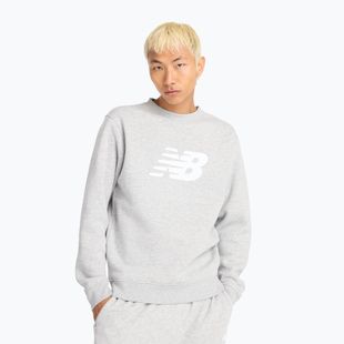 Férfi pulóver New Balance Sport Core Brushed Crew reflection/white/light arctic grey