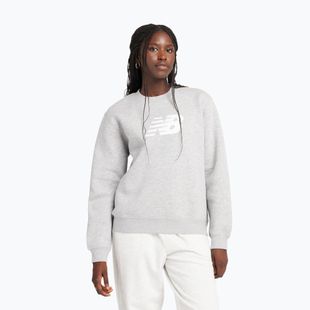 Női pulóver New Balance Sport Fleece Logo Crew atlétikai szürke