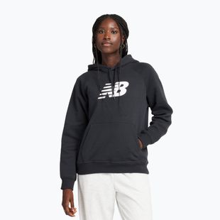 Női New Balance Fleece kapucnis pulóver fekete