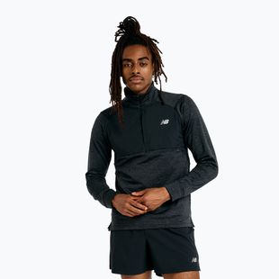 Férfi hosszú ujjú felső futáshoz New Balance Athletics Heat Grid 1/2 Zip black