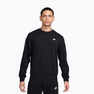 Férfi pulóver Nike Club French Terry Crew black/white