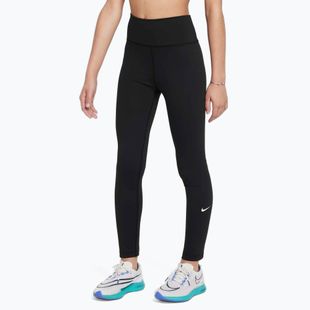 Nike One Dri-Fit High-Waisted fekete/fehér gyermek leggings