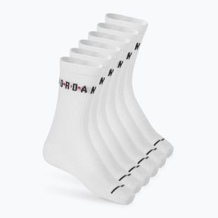 Zokni  Jordan Everyday Crew 6 pairs white/gym red/black