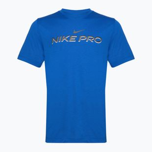 Férfi edzőpóló Nike Dri-Fit Fitness dame royal