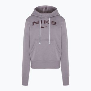 Női Nike Sportswear Phoenix Fleece pulóver HM9751 világos lila érc / bordó zúzás