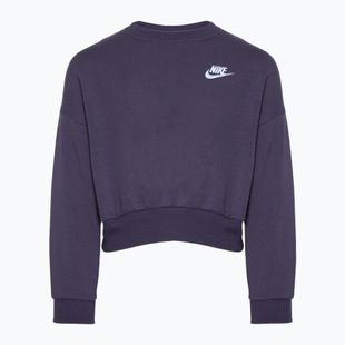 Nike Sportswear Club Fleece sötét mazsola / fehér gyermek melegítőfelső