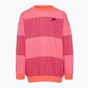 Gyerek pulóver Nike Sportswear Club Fleece light wild mango/light wild mango/hot fuchsia