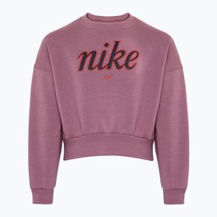 Gyerek pulóver Nike Sportswear Club Fleece plum dust/light wild mango