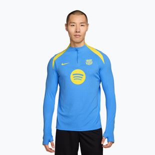 Férfi hosszú ujjú edzőfelső Nike FC Barcelona Strike Elite SE Drill Top university blue/opti yellow/opti yellow