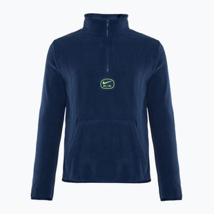 Férfi Nike Swoosh Air Polar Fleece félcipzáras felső éjfekete navy/ volt