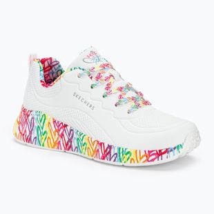női cipő SKECHERS Uno Lite Exuberant Hearts white/multi