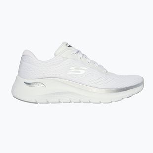 SKECHERS női cipő Arch Fit 2.0 Glow The Distance fehér/ezüst