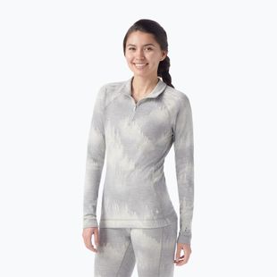 Női thermo pulóver Smartwool Classic Thermal Merino Base Layer 1/4 Zip Boxed light gray foggy pines
