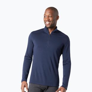 Férfi termikus pulóver Smartwool Classic Thermal Merino Base Layer 1/4 cipzáras dobozos mély tengerészkék