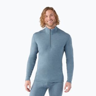 Férfi thermo pulóver Smartwool Classic Thermal Merino Base Layer 1/4 Zip Boxed pewter blue h