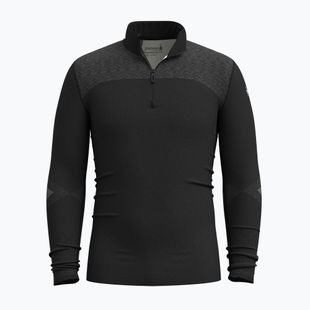 Férfi thermo pulóver Smartwool Intraknit Thermal Merino Base Layer 1/4 Zip black/white