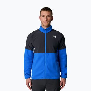 Férfi The North Face Glacier Heavyweight Full Zip pulóver hero kék/aszfalt szürke/tnf fekete