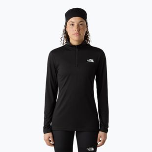 Női póló The North Face Flex 1/4 Zip Slim fekete