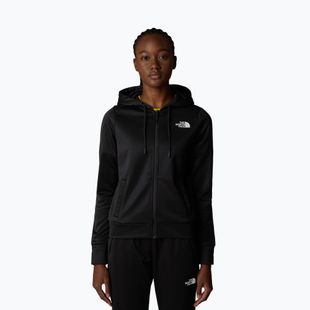 Női The North Face Reaxion Fleece teljes cipzáras kapucnis pulóver tnf black
