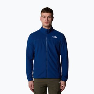 Férfi pulóver The North Face 100 Glacier Full Zip kombi kék