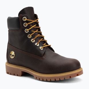 Férfi bakancsok Timberland Premium 6 Inch Lace Up Waterproof dark brown/full grain/black