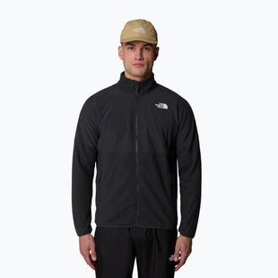 Férfi The North Face Glacier Heavyweight Full Zip pulóver aszfalt szürke/tnf fekete