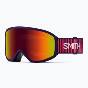 Gyerek síszemüveg Smith Reason OTG S3 deep plum gradient/red solx mirror antifog