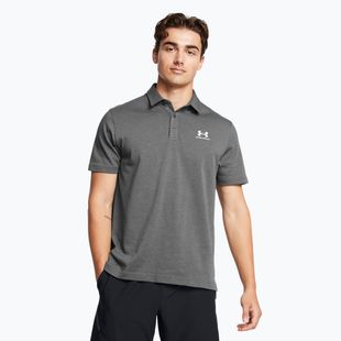 Under Armour férfi póló póló Icon Polo castlerock light heather/fehér